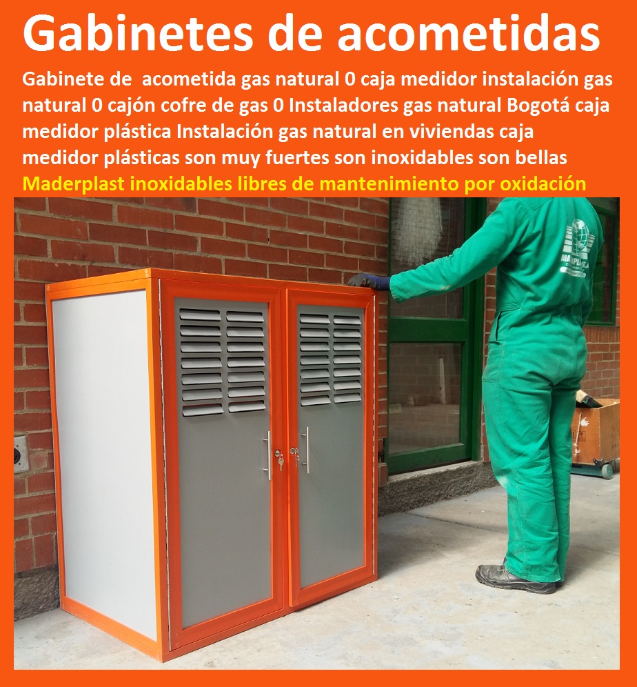 Gabinete de  acometida gas natural 0 caja medidor instalación gas natural 0 cajón cofre de gas 0 Instaladores gas natural Bogotá caja medidor plástica Instalación gas natural en viviendas caja medidor plásticas V